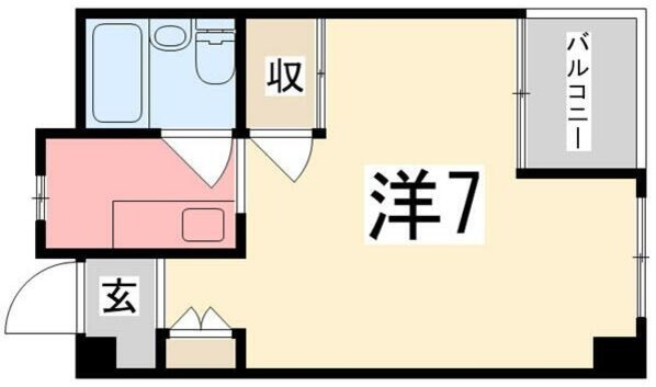 野里駅 徒歩3分 6階の物件間取画像